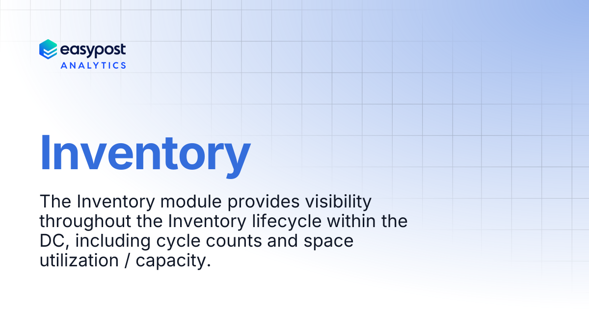 Inventory | Easypost Analytics
